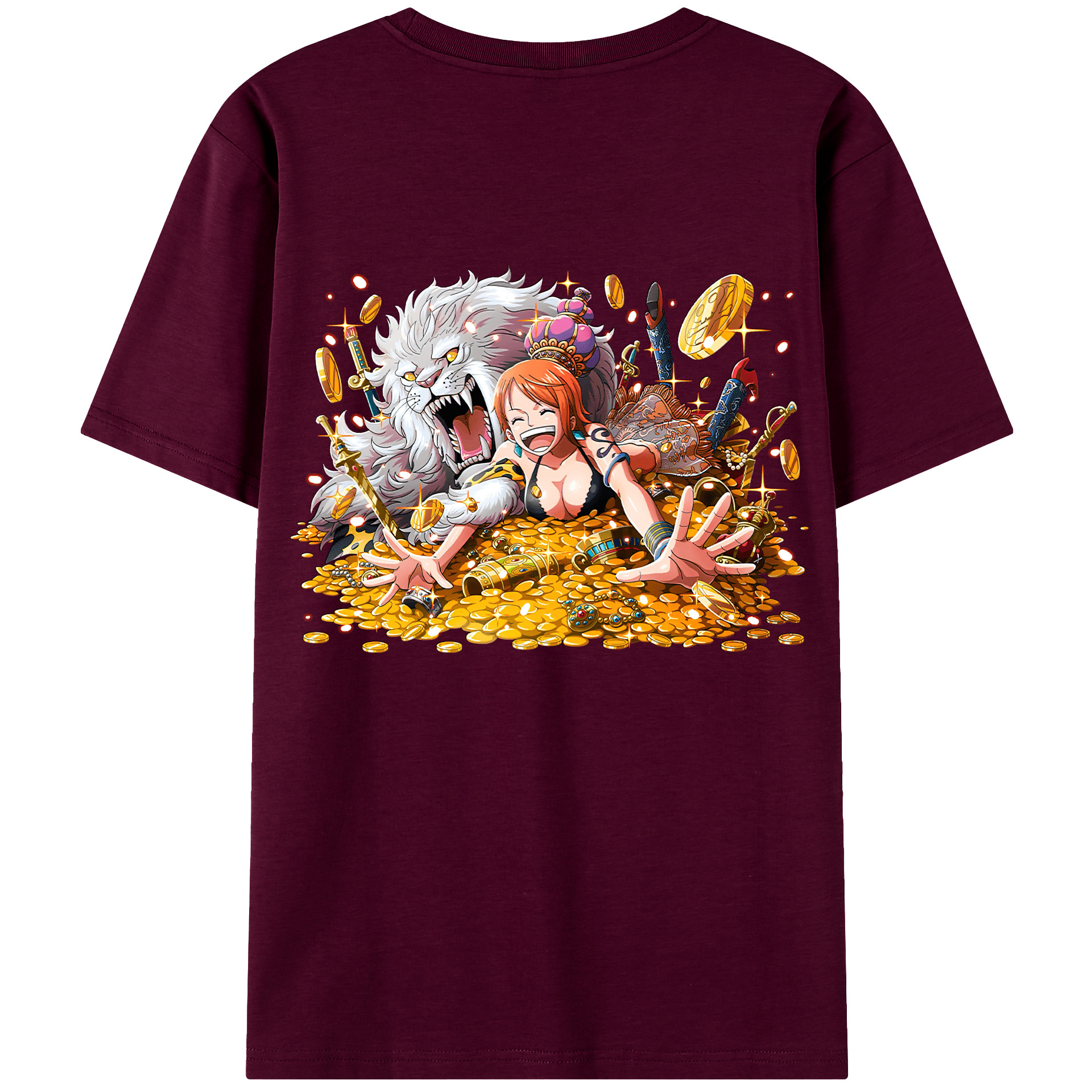 （画像用） ワンピース ナミ ONE PIECE Nami レディース半袖Tシャツ(バックプリント)